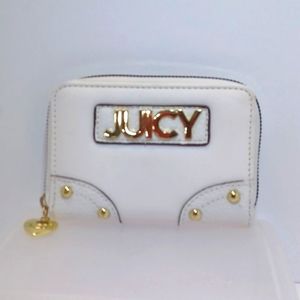 Juicy Couture Wallet White Vegan Leather New